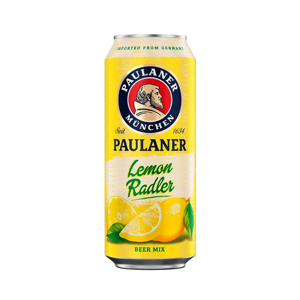 Пиво Paulaner Lemon Radler ж/б 0.5L