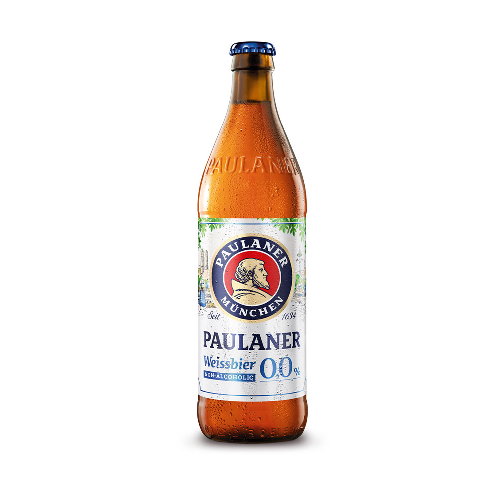 Пиво Paulaner Weissbier 0% ст. 0.5L