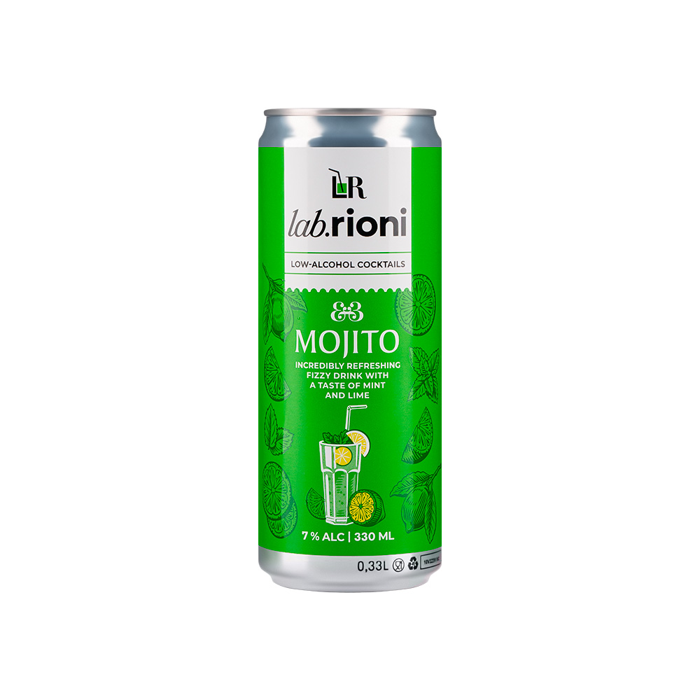 Коктейль &quot;Lab.Rioni Mojito&quot; 7% 0.33L