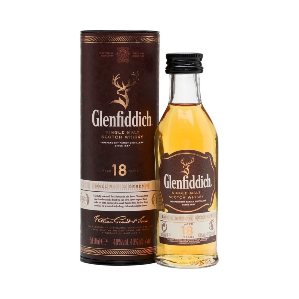 Виски Glenfiddich 18 y.o. gift 0,05L